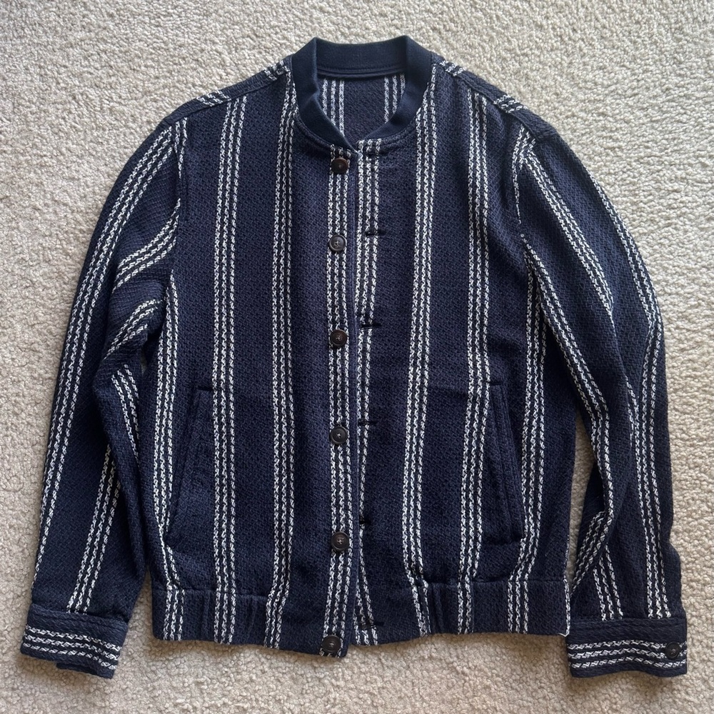 Zara Black and White Striped Jacket